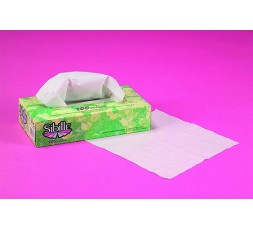 Cosmetic tissues, white, dispenser 100 pieces