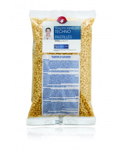 Cire Chaude en Perles Jaune, 1 kg