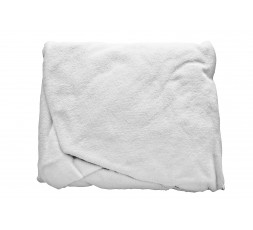 Couch cover in washable cotton towelling, without face hole, WHITE 260gr-m2