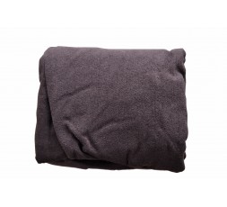 Couch cover in washable cotton towelling, with face hole, WHITE 260gr-m2