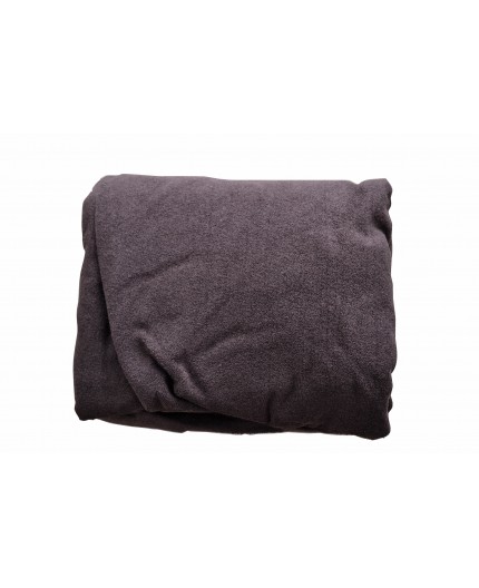 Couch cover in washable cotton towelling, with face hole, WHITE 260gr-m2