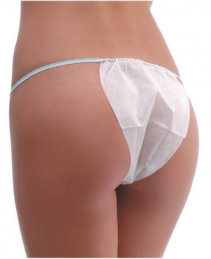 Frauenslip aus Vliesstoff, weiss, 100 Stücke